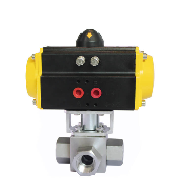 3 way high pneumatic ball valve-2